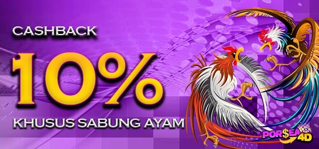 PROMO CASHBACK SABUNG AYAM 10%