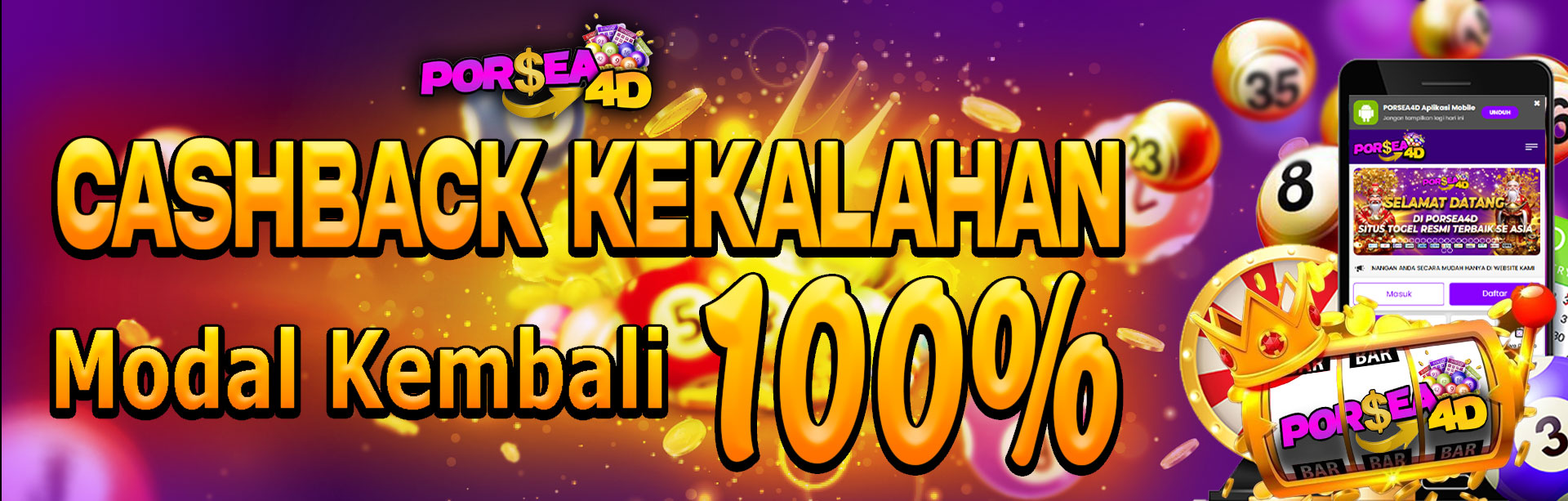 BONUS GARANSI KEKALAHAN 100%