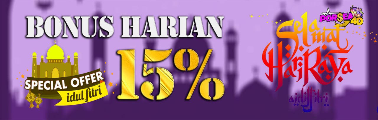 BONUS HARIAN 15%
