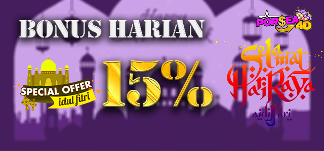 BONUS HARIAN 15%